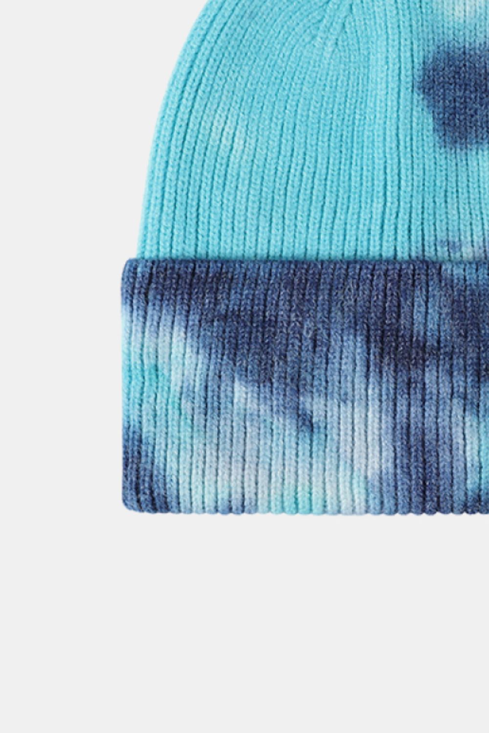 Beanie - Tie-Dye Rib-Knit Cuff