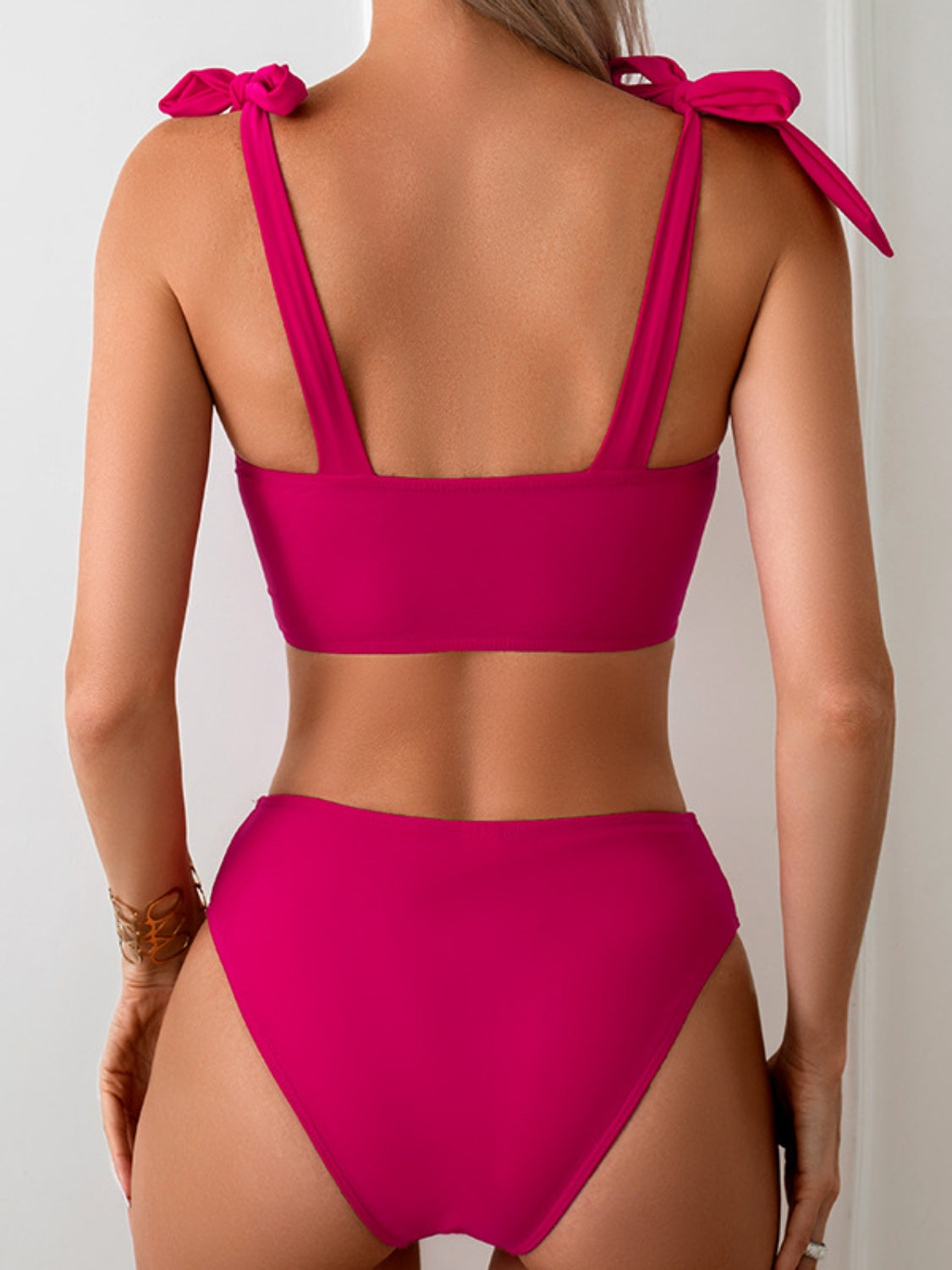 Cutout Sweetheart Neck 3-Piece Set