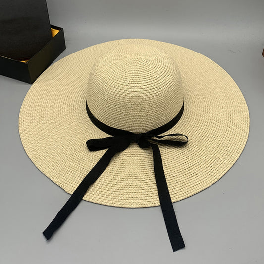 Garden Hat - Braided Wide Brim & Bow