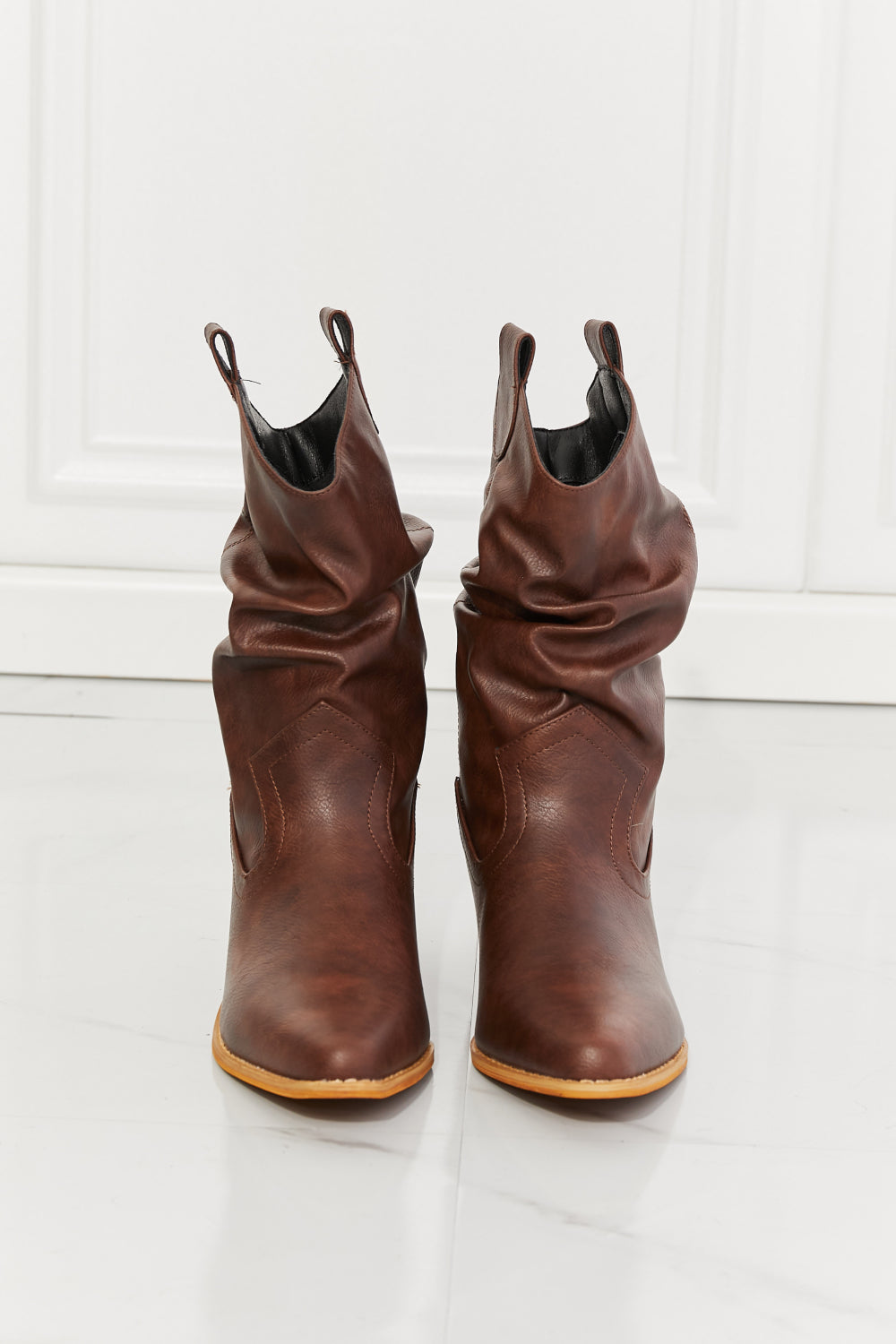 Cowboy Boots - Better in Texas Scrunch in Brown