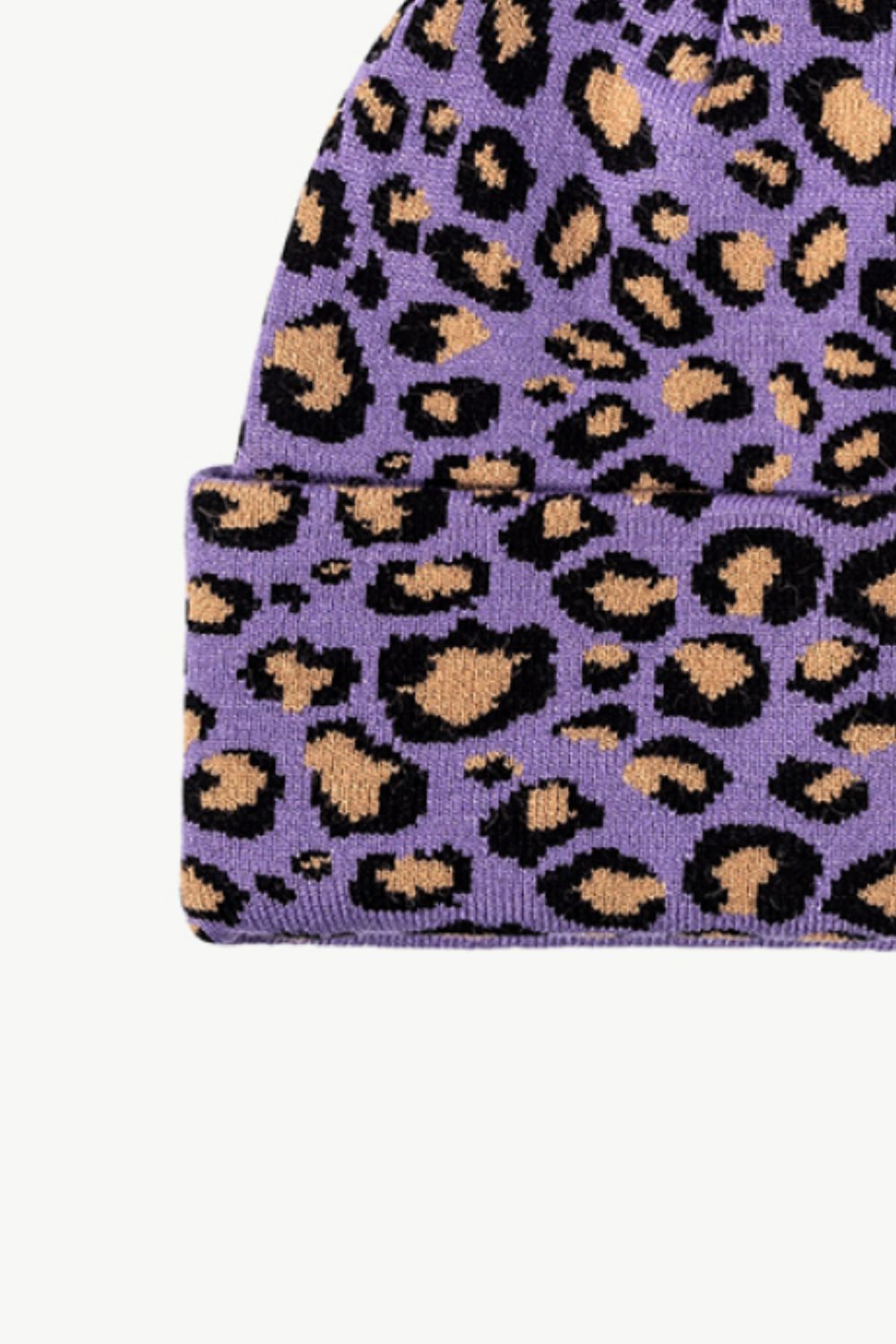 Beanie - Leopard Pattern Cuff