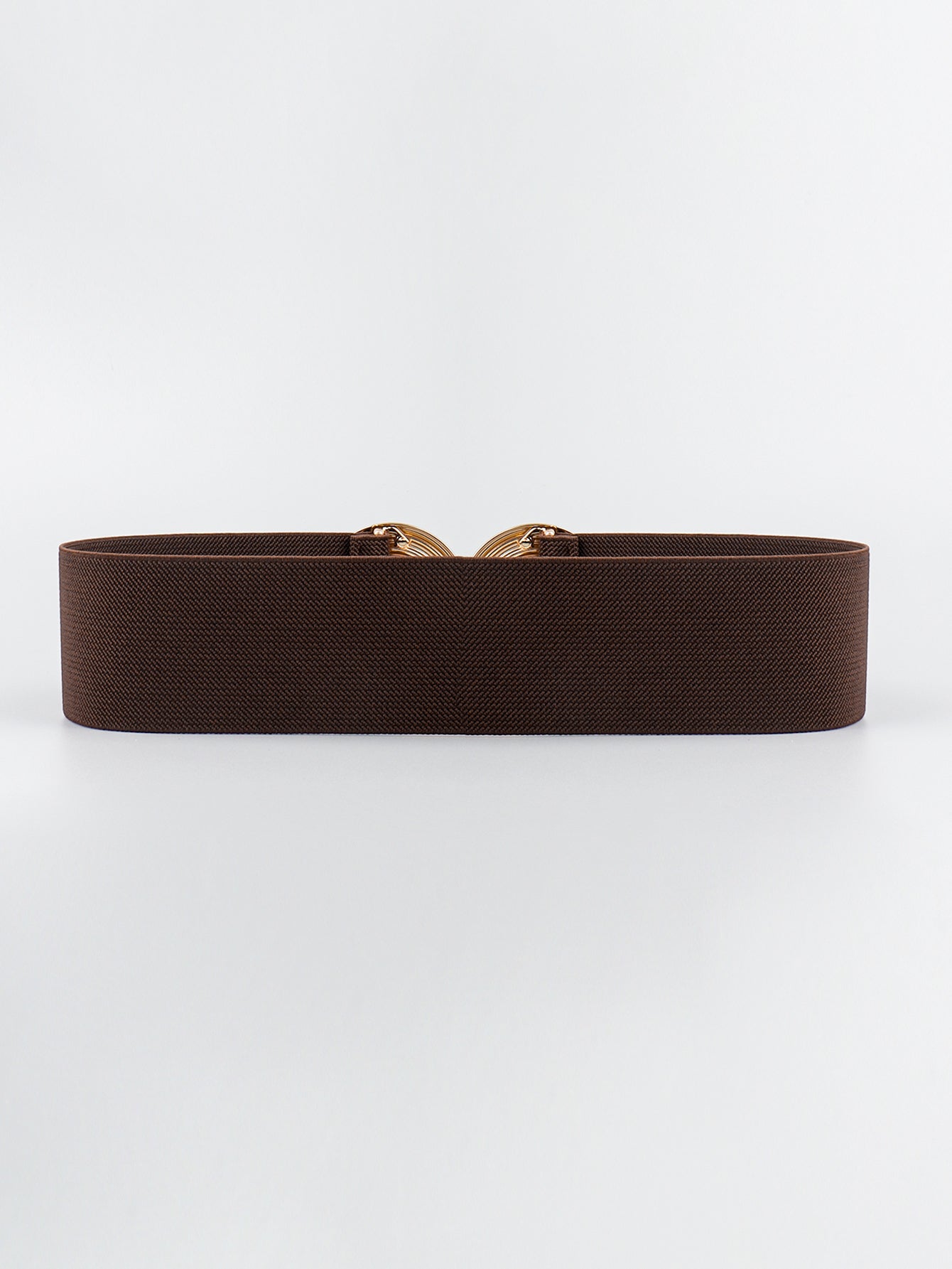 Belt - Wide Elastic w/ Geometric- Buckle