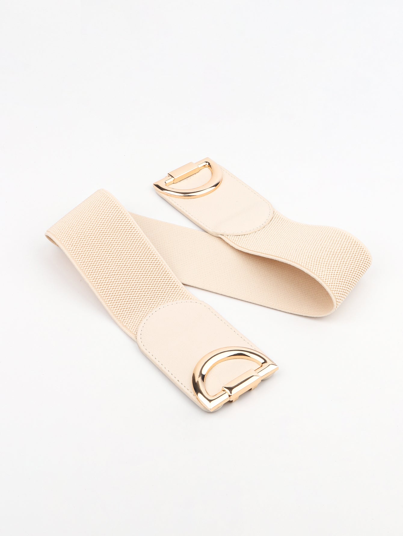 Belt - Wide D Buckle Elastic