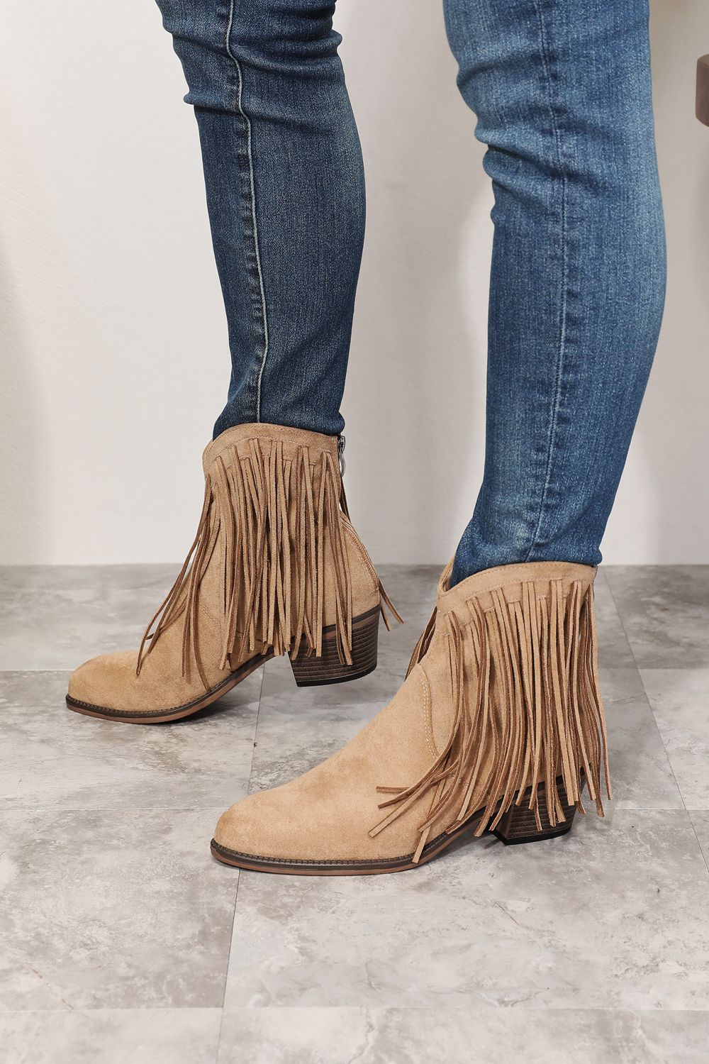 Ankle Boots - Fringe Cowboy Western