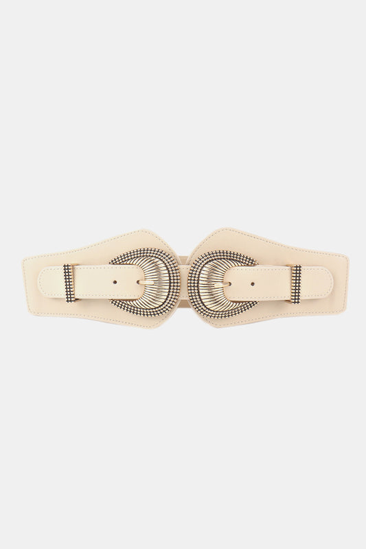 Belt - Shell DBL-Buckle Elastic Wide Belt