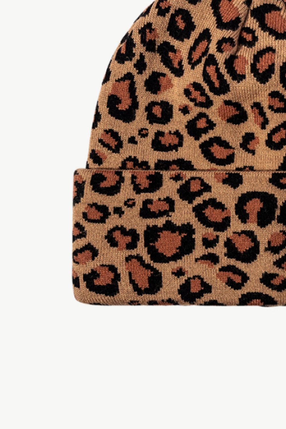 Beanie - Leopard Pattern Cuff