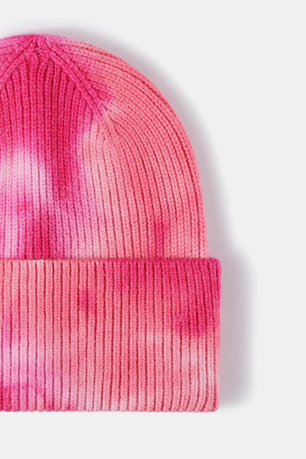 Beanie - Tie-Dye Rib-Knit Cuff