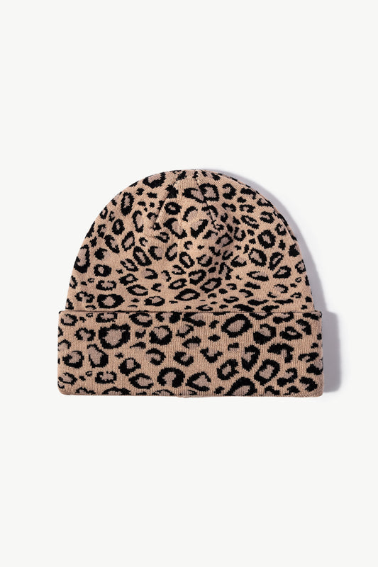 Beanie - Leopard Pattern Cuff