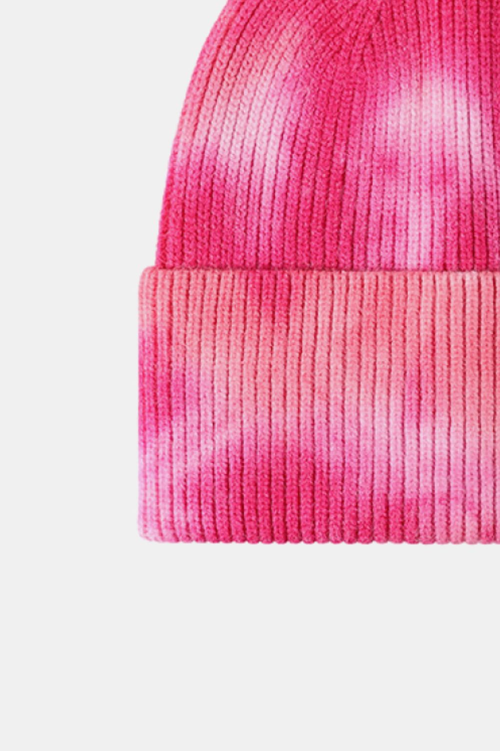 Beanie - Tie-Dye Rib-Knit Cuff