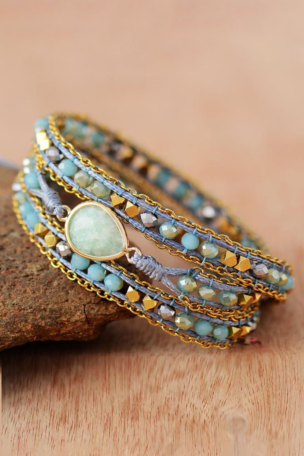 Bracelet - Beaded Triple Layer Teardrop