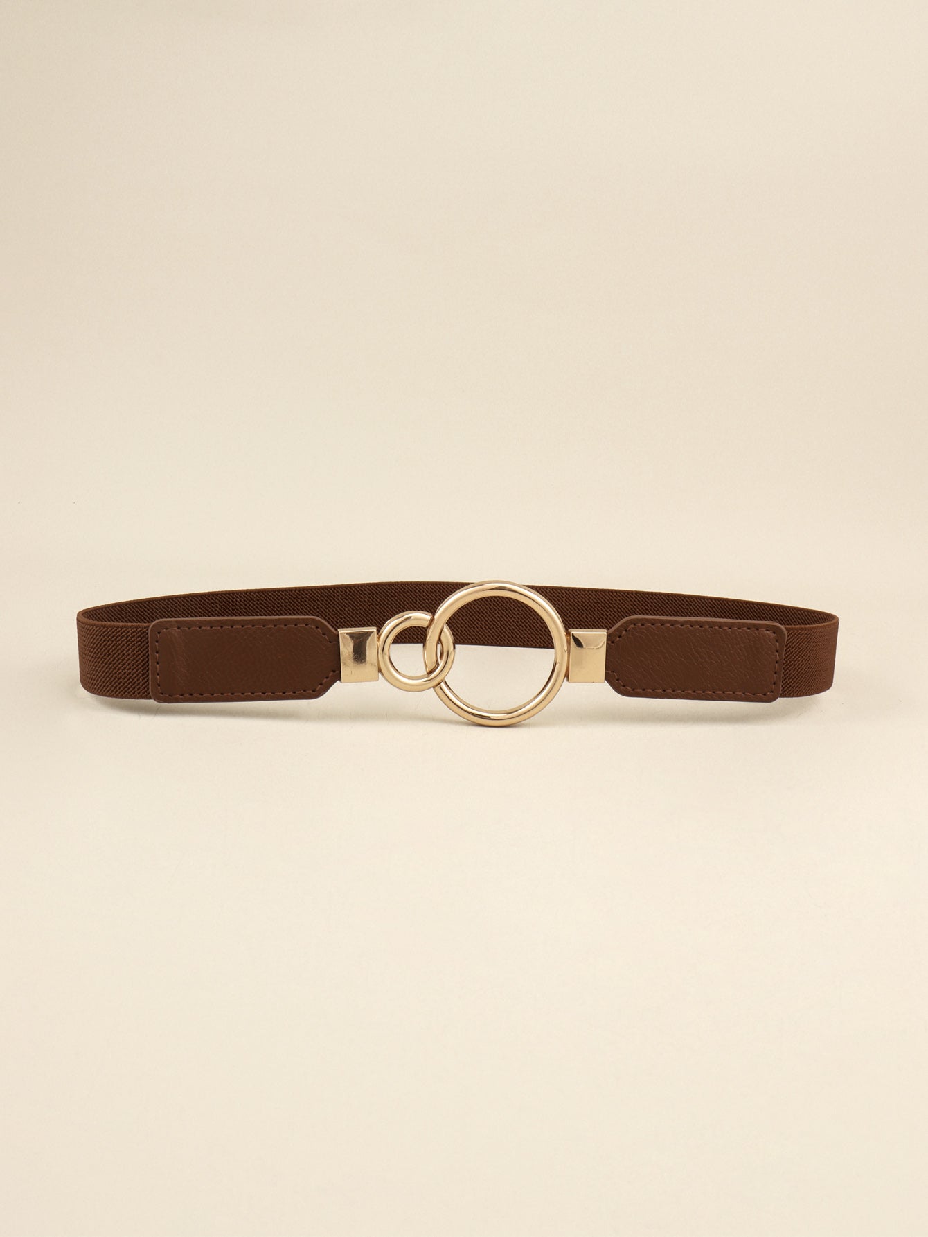 Belt - Slim Elastic Double-Ring Buckle