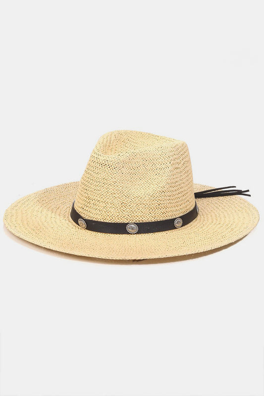 Fedora - Rancher - Belt Strap Straw Hat