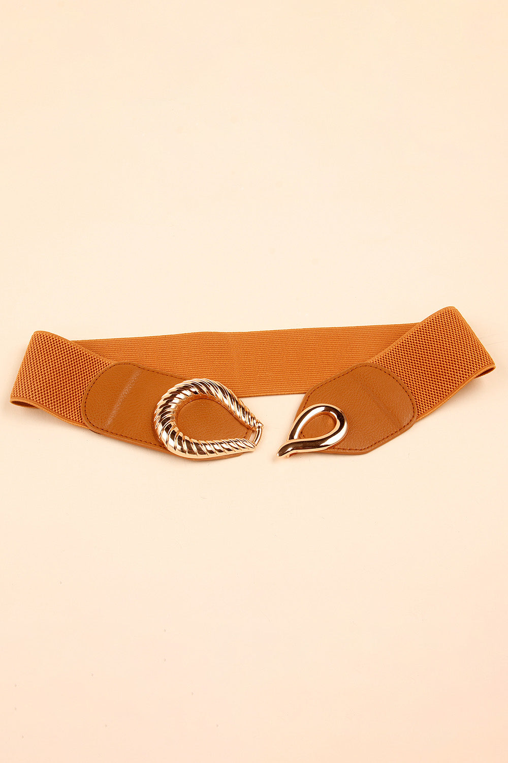 Belt - Ribbed Alloy Buckle Elastic