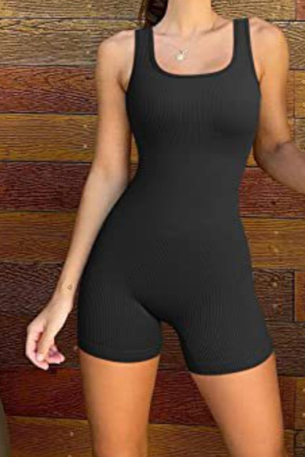 Romper - Square Neck Wide Strap Active