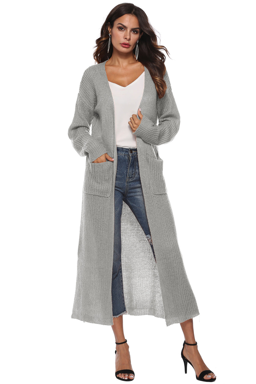 Long Sleeve Open Front Cardigan