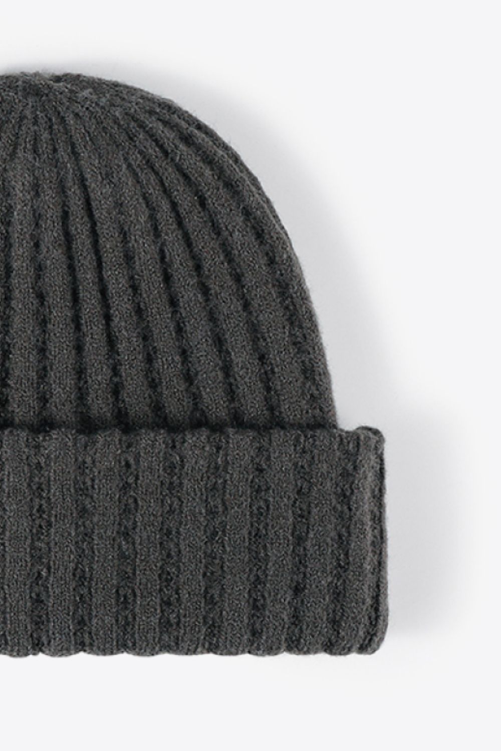 Beanie - Solid Color Wide Rib Knit