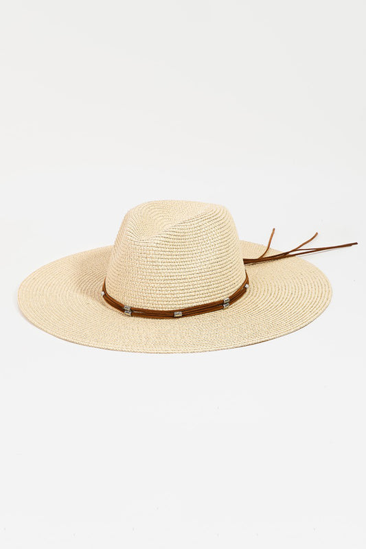 Fedora - Wide Brim Weave Rope Strap Band