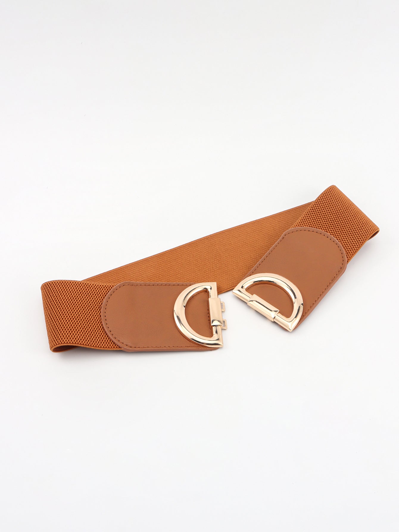 Belt - Wide D Buckle Elastic