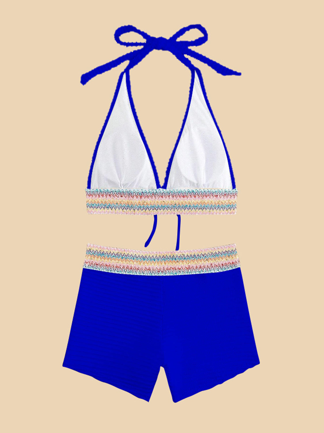 Backless Halter 2-Piece Swim Set