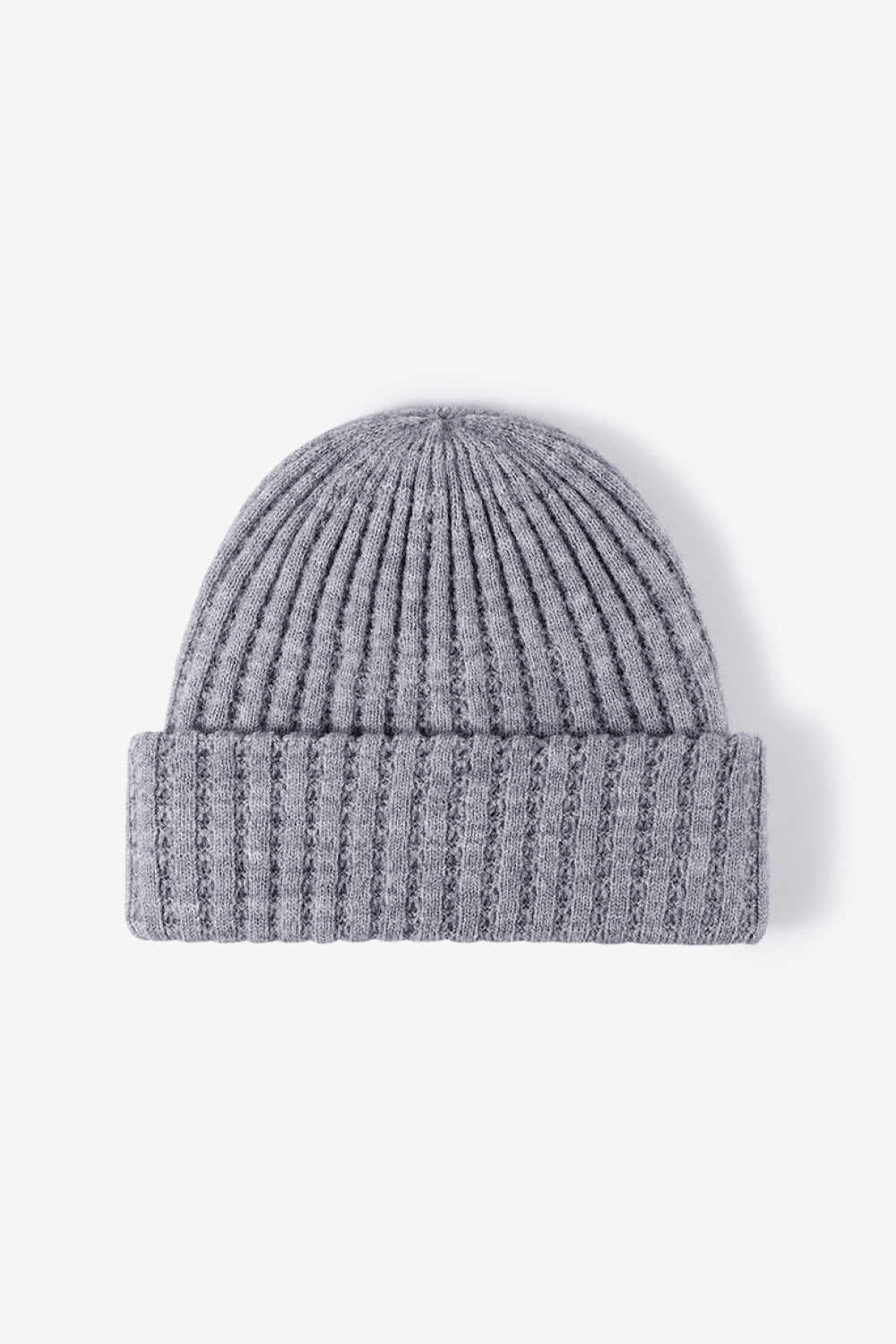 Beanie - Solid Color Wide Rib Knit