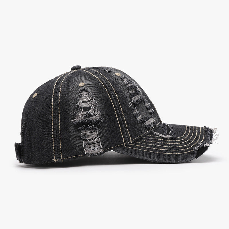 Baseball Cap - Distressed Denim Cap