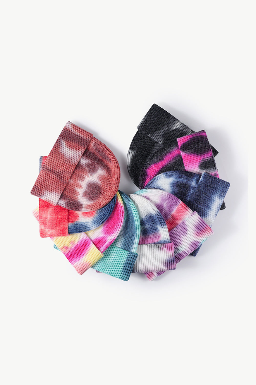 Beanie - Tie-Dye Knit Cuff