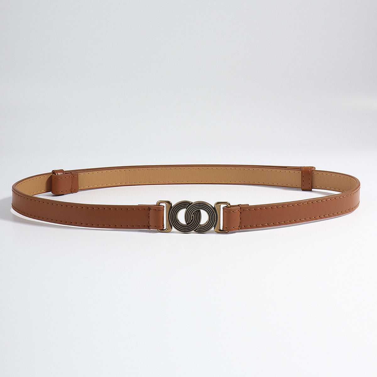 Belt - Slim Double Loop Buckle Belt