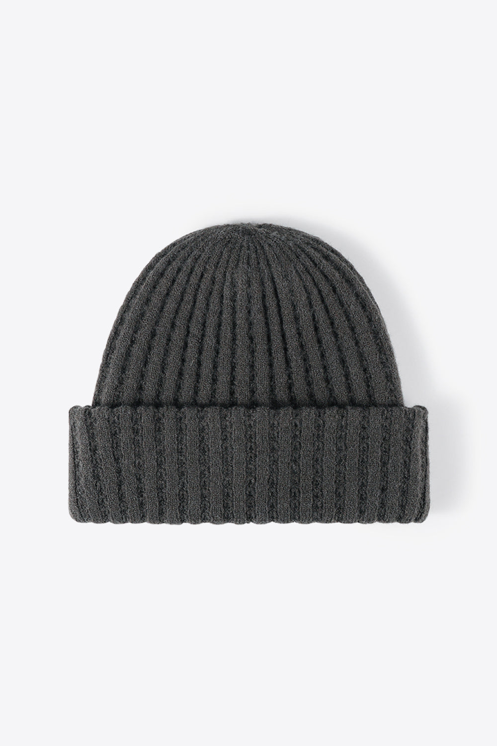 Beanie - Solid Color Wide Rib Knit