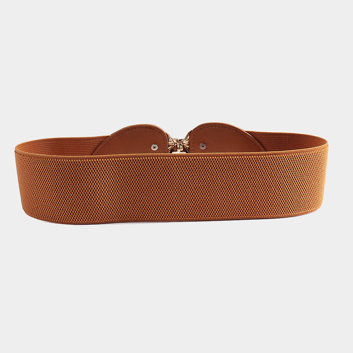 Belt - Alloy Leaf Buckle Elastic Belt