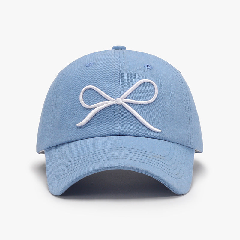 Baseball Cap - Bow Embroidered Cap