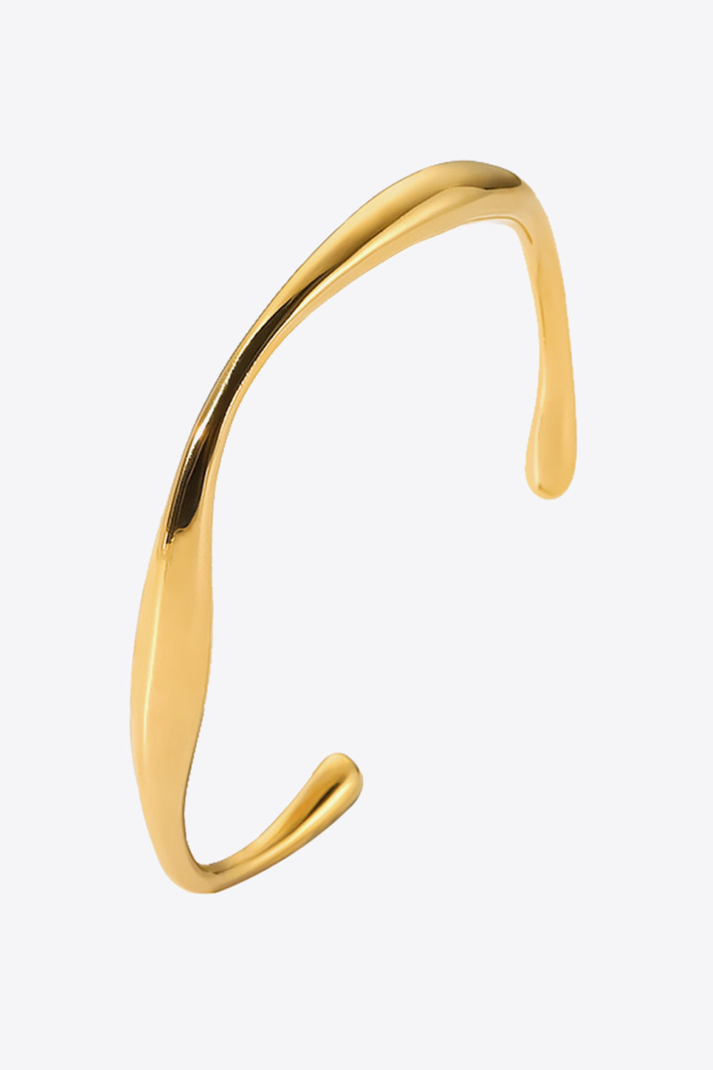 Bracelet - 18K Gold-Plated Stainless Steel Open